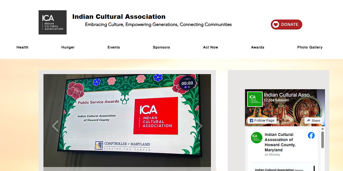 Indian Cultural Association of Howard County -  industry in Ellicott City MD