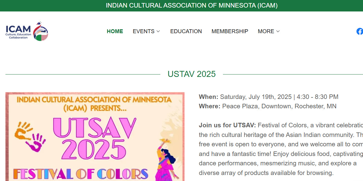 Indian Cultural Association of Minnesota -  industry in Rochester MN