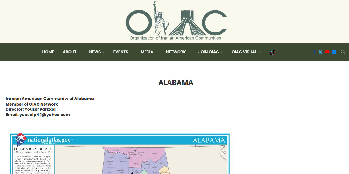 Iranian American Community of Alabama -  industry in  AL