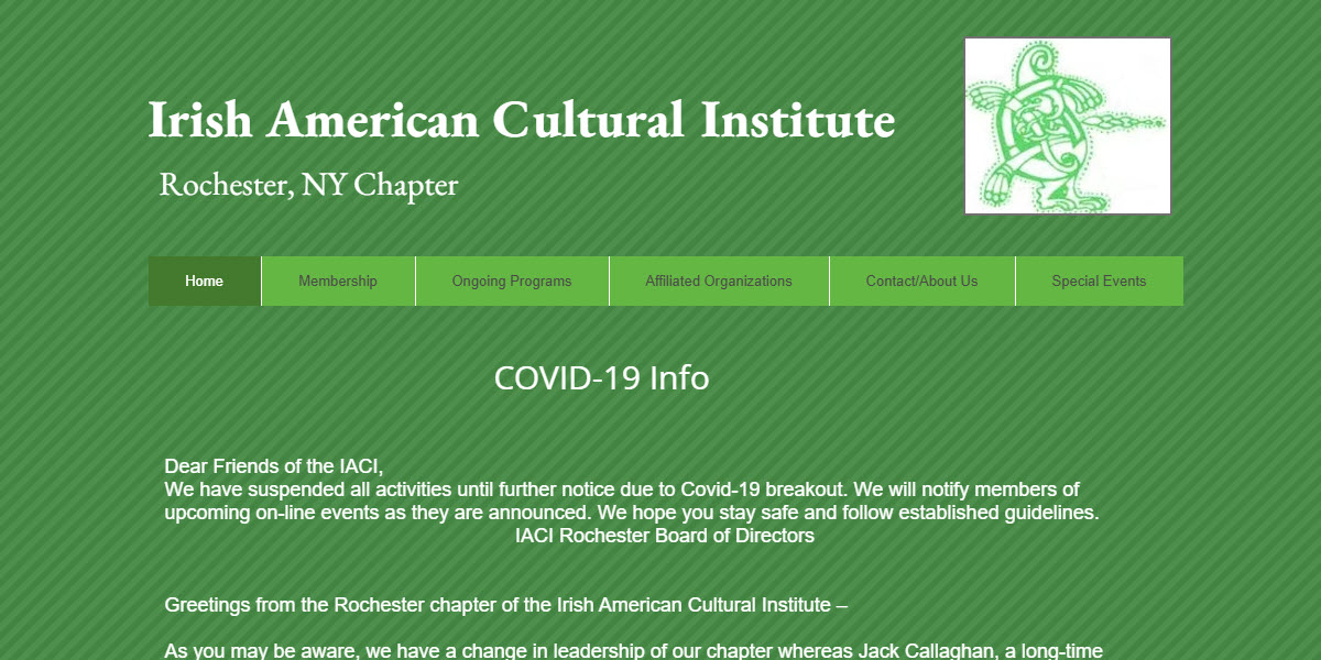 Irish American Cultural Institute Rochester, NY Chapter