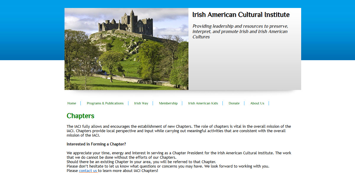 Irish American Cultural Institute Syracuse / CNY Chapter