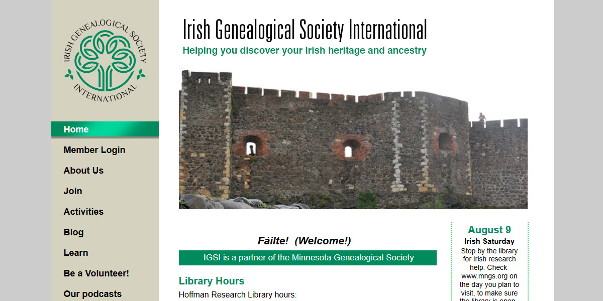 Irish Genealogical Society International -  industry in Mendota Heights MN