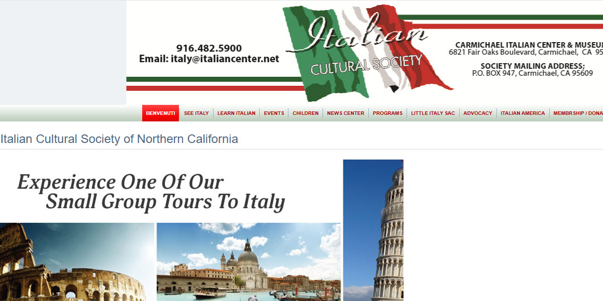 Italian Cultural Society of Sacramento -  industry in Carmichael CA