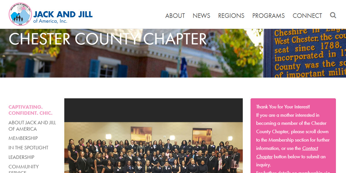 Jack & Jill of America, Inc. Chester County, PA Chapter cover image