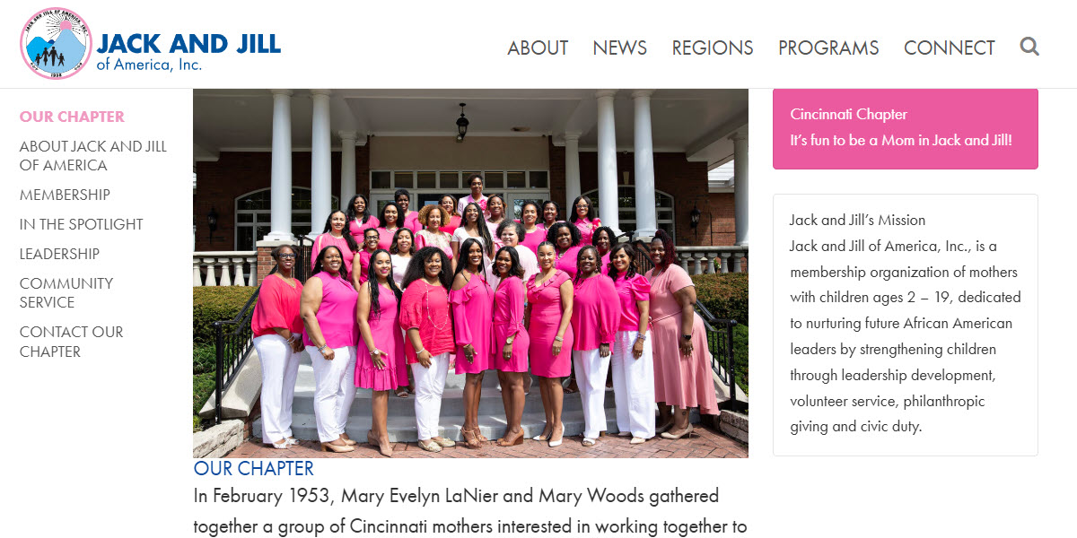 Jack and Jill of America, Inc. Cincinnati Chapter