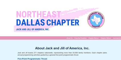 Jack and Jill of America, Inc. Northeast Dallas Chapter -  industry in Garland TX