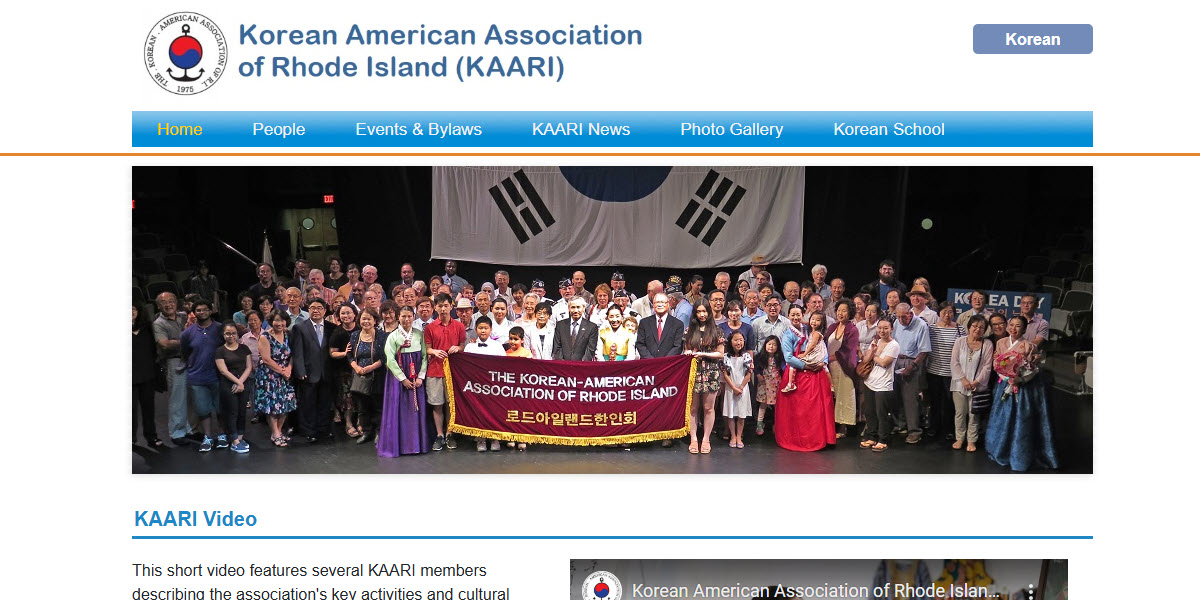 Korean-American Association of Rhode Island -  industry in Cranston RI