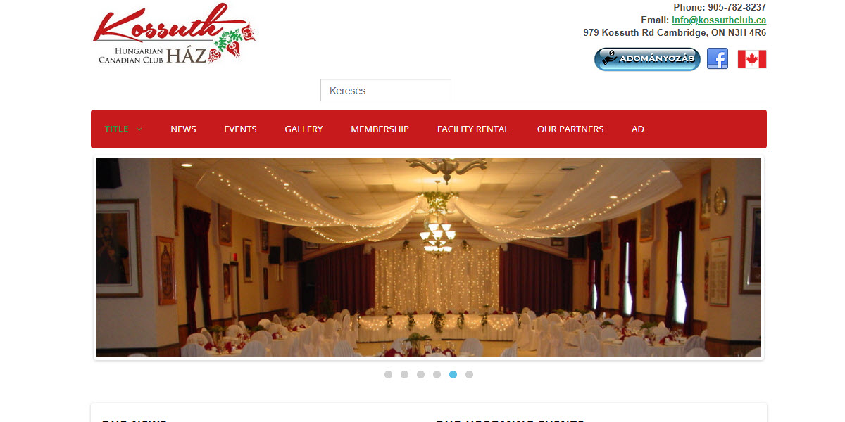 Kossuth Club - Hungarian Canadian Club of Waterloo-Wellington