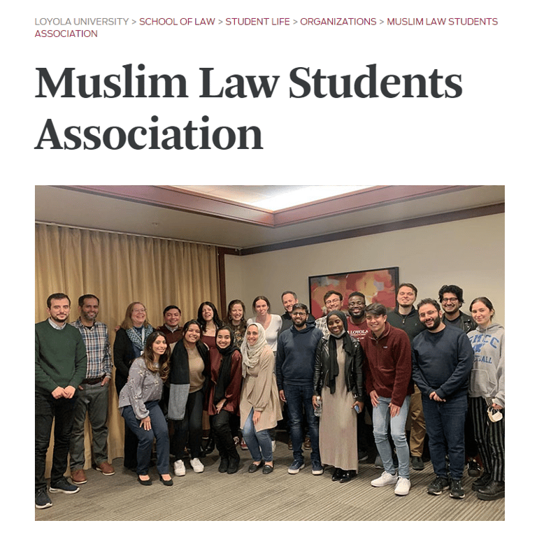 Loyola Muslim Law Students Association cover image