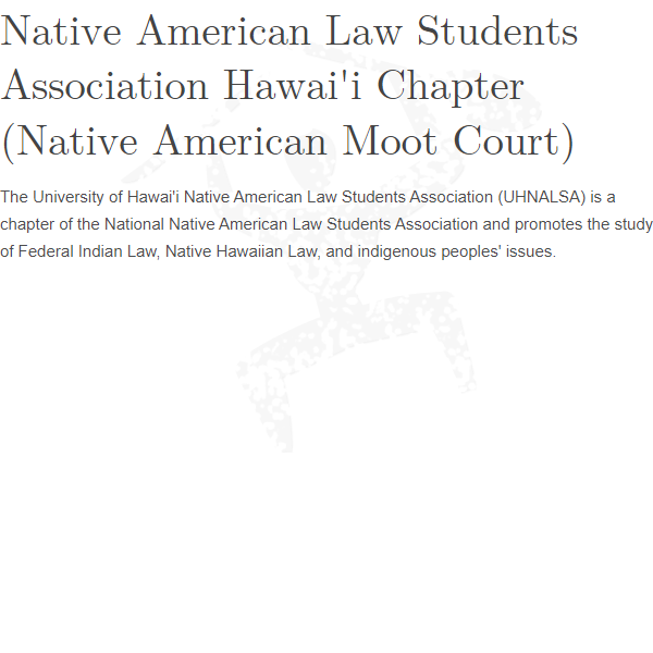 Native American Law Students Association Hawaii Chapter -  industry in Honolulu HI