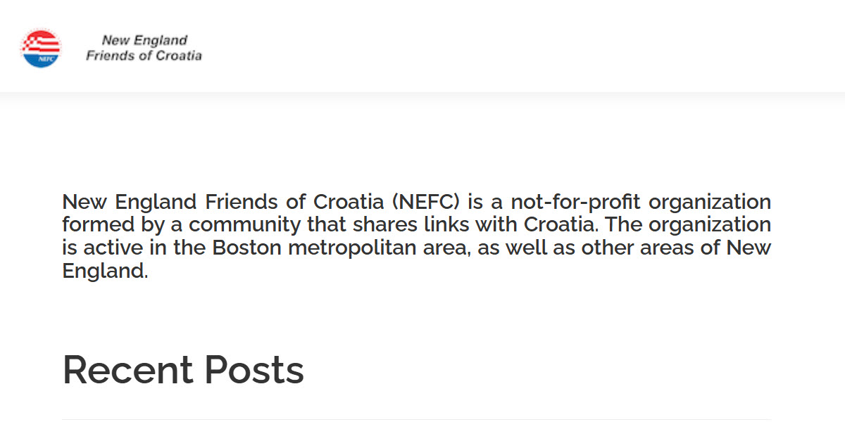 New England Friends of Croatia -  industry in Needham MA