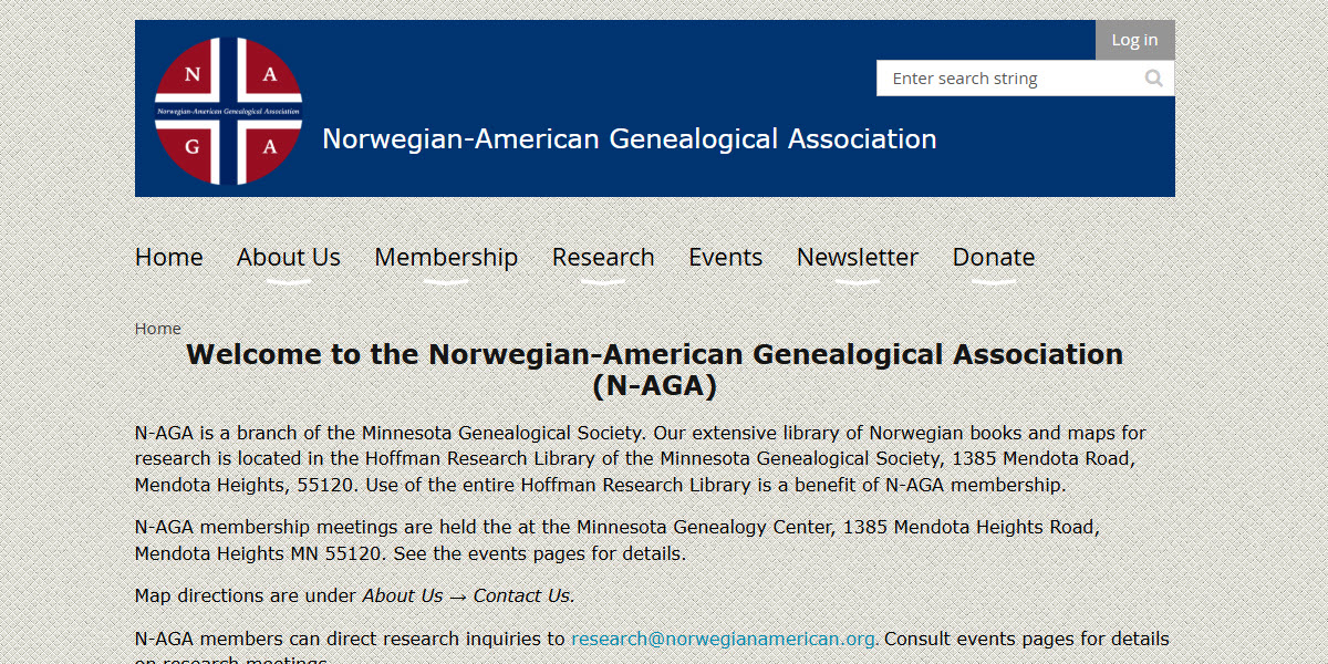 Norwegian-American Genealogical Association
