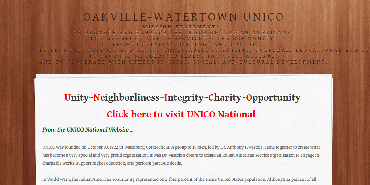 Oakville-Watertown Unico