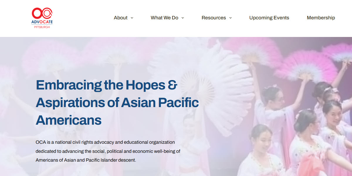 Organization of Chinese Americans Asian Pacific American Advocates Pittsburgh