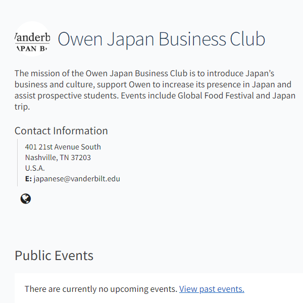 Owen Japan Business Club
