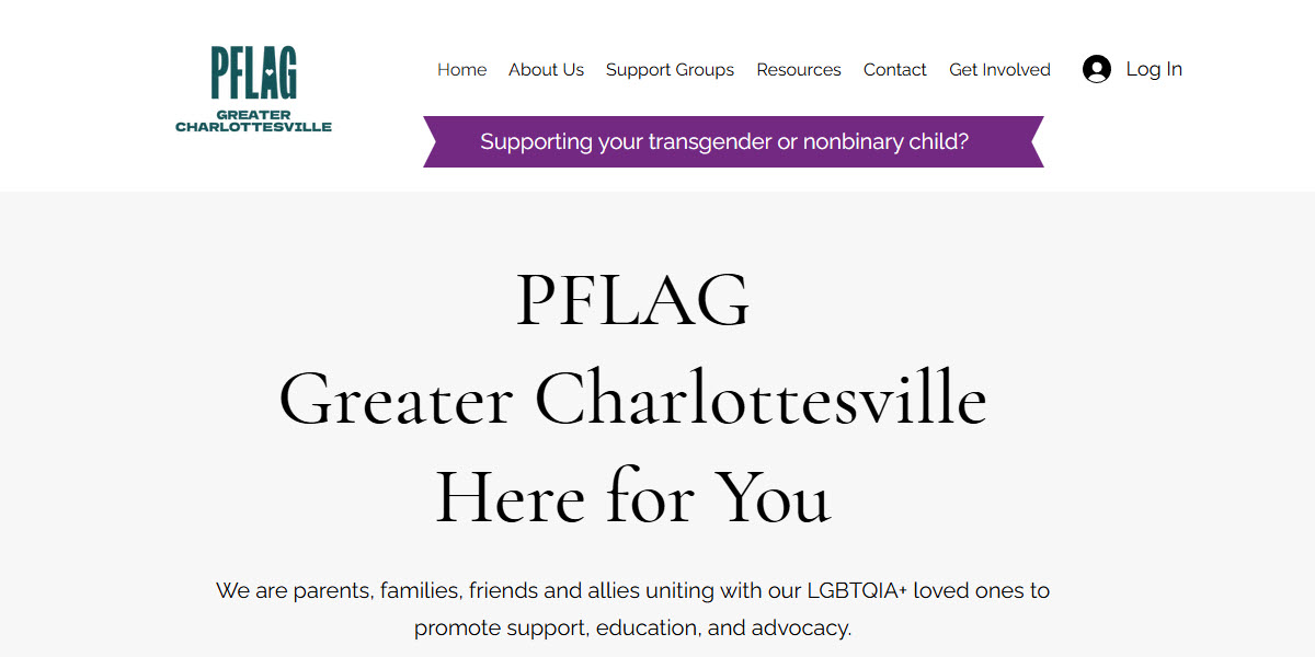 PFLAG Greater Charlottesville -  industry in Charlottesville VA