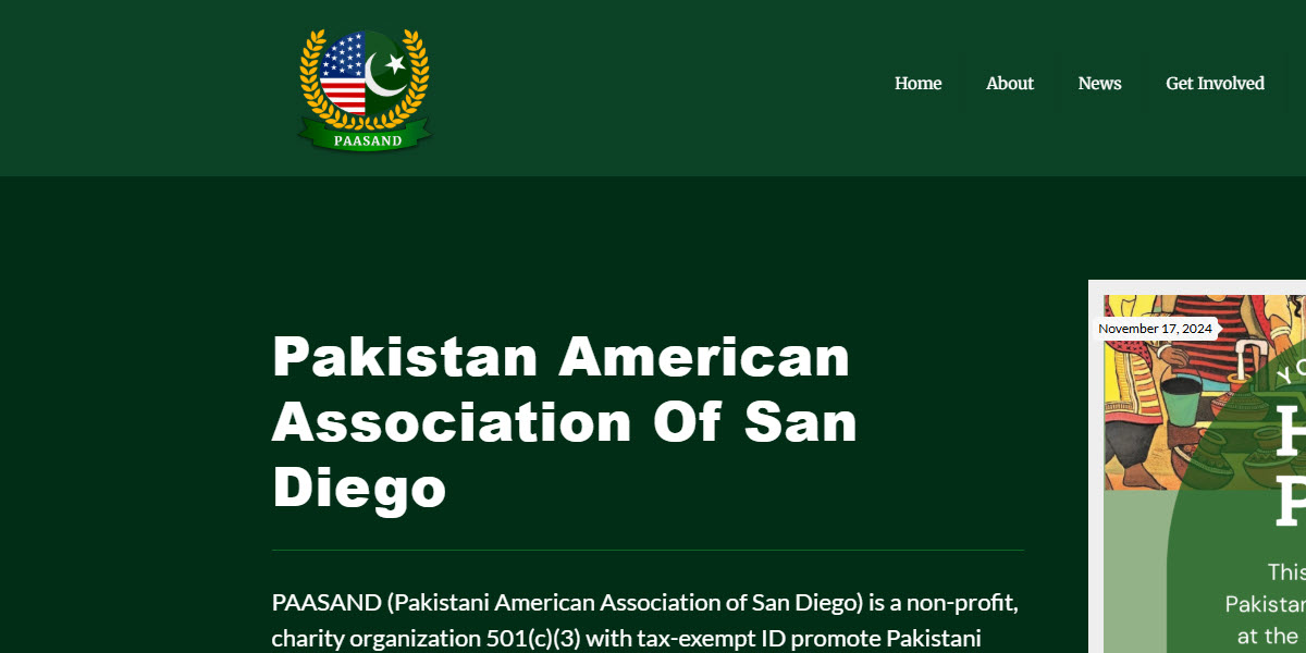 Pakistan American Association Of San Diego cover image