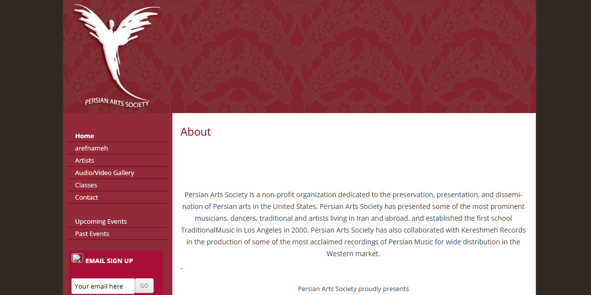 Persian Arts Society cover image