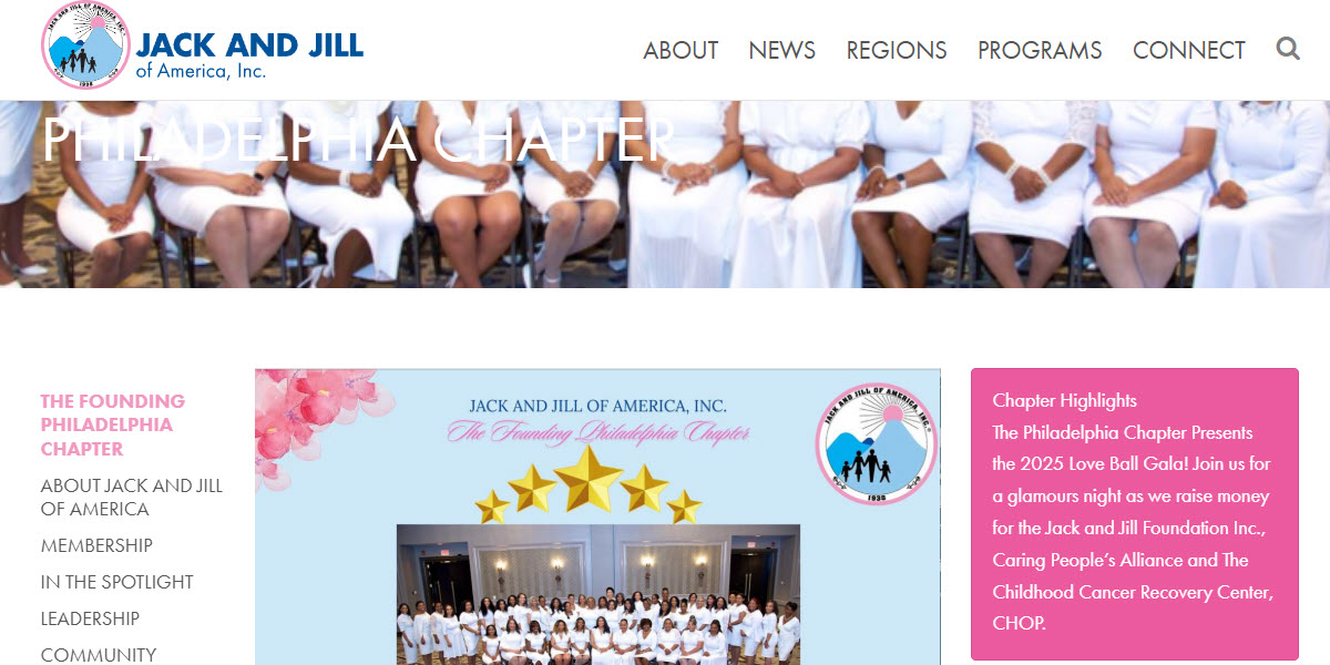 Philadelphia Jack and Jill of America, Inc. -  industry in Philadelphia PA