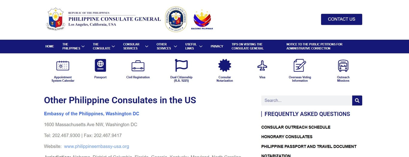 Philippine Honorary Consulate in San Diego, California -  industry in San Diego CA