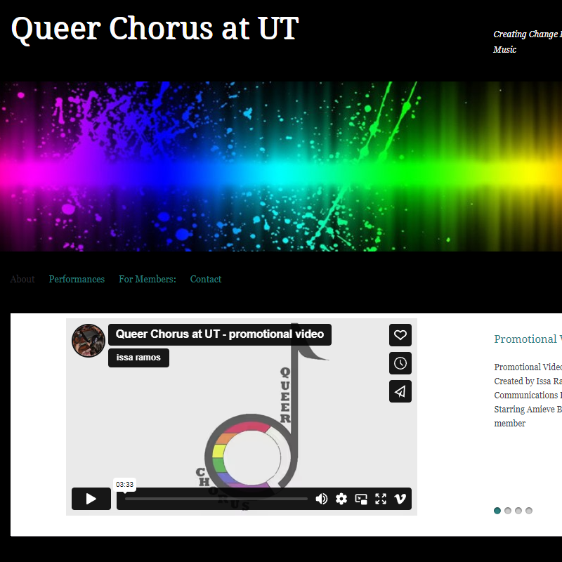 Queer Chorus at UT