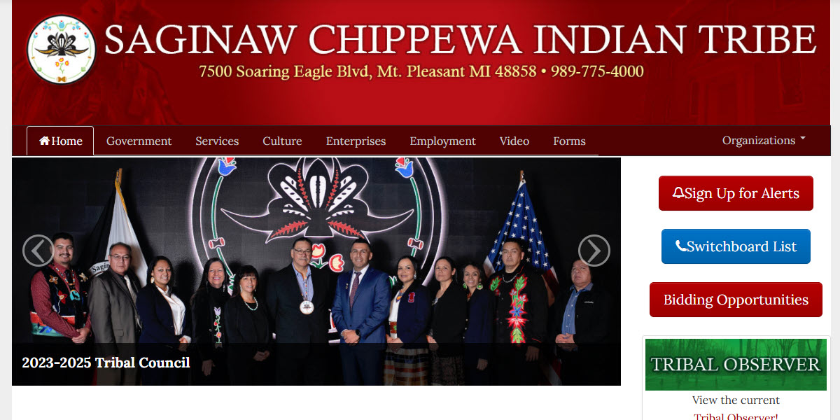 Saginaw Chippewa Indian Tribe of Michigan -  industry in Mount Pleasant MI