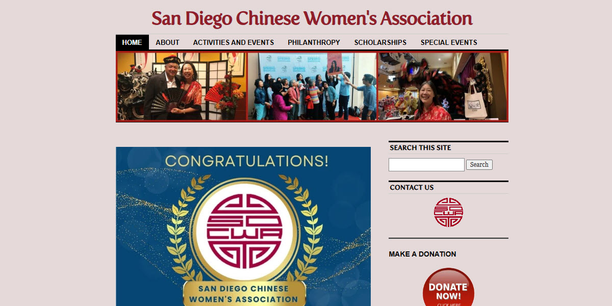 San Diego Chinese Women's Association -  industry in San Diego CA