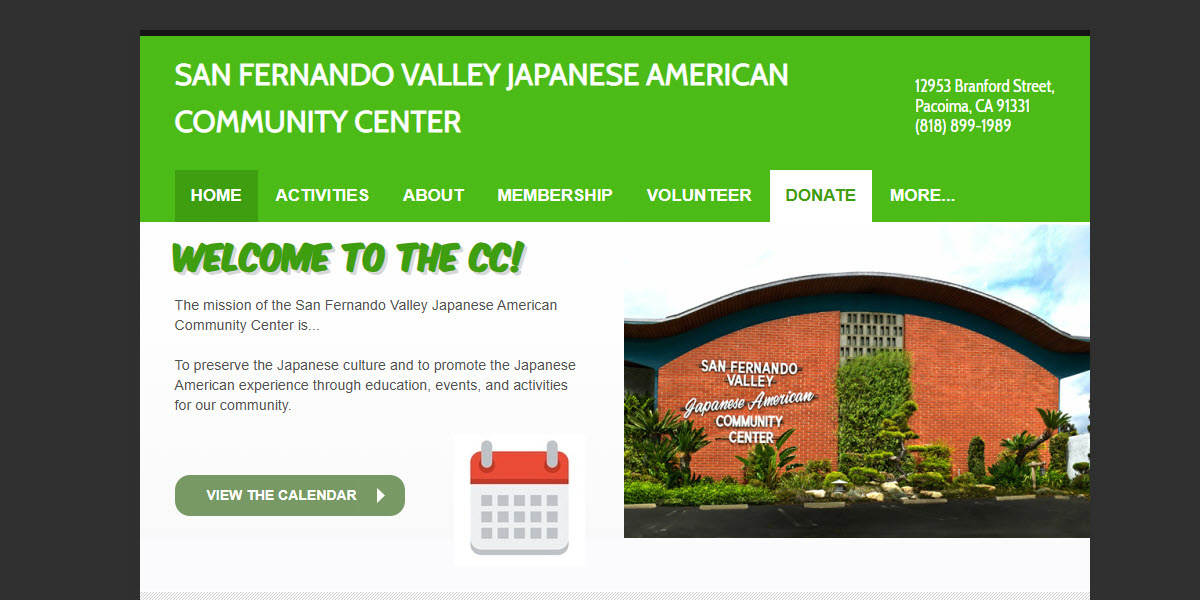 San Fernando Valley Japanese American Community Center -  industry in Pacoima CA
