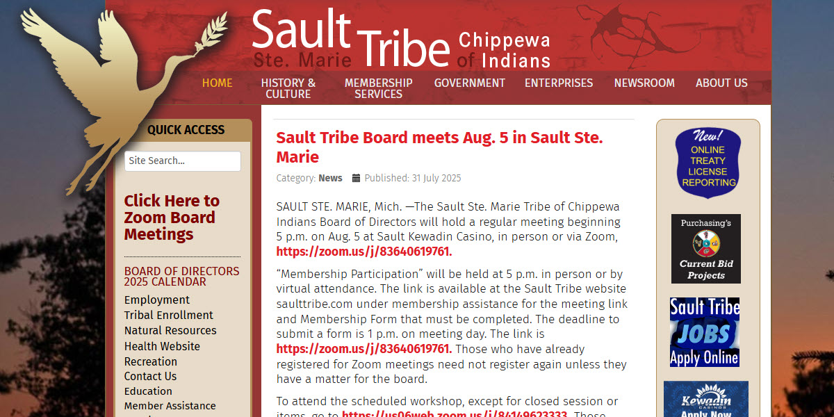 Sault Ste. Marie Tribe of Chippewa Indians cover image