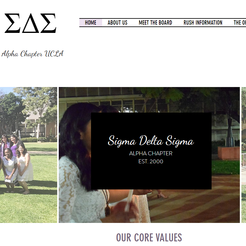 Sigma Delta Sigma, Alpha Chapter UCLA