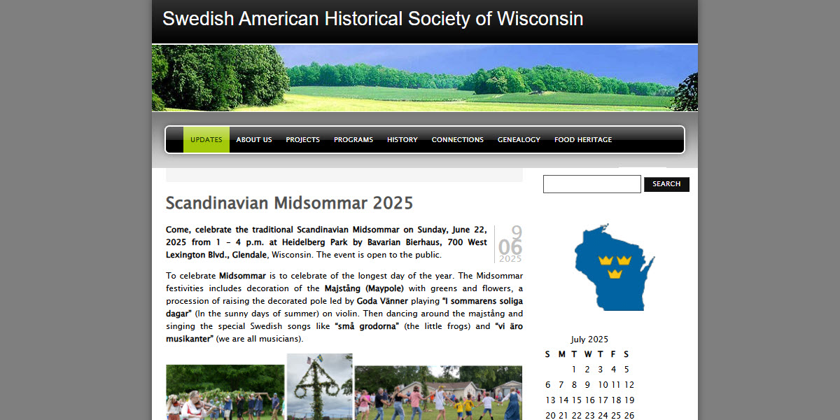 Swedish American Historical Society of Wisconsin, Inc. -  industry in Brookfield WI