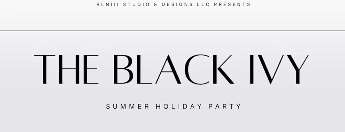 The Black Ivy Summer Holiday Party -  industry in New York NY