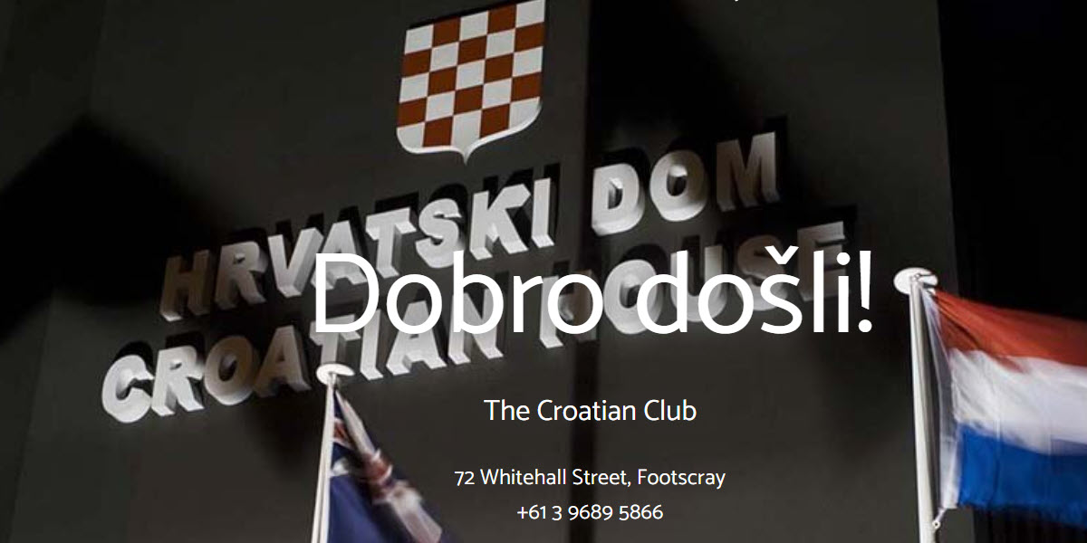The Croatian Club Melbourne -  industry in Footscray AU-VIC