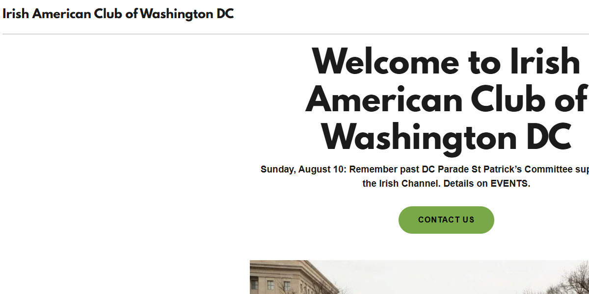 The Irish American Club of Washington DC
