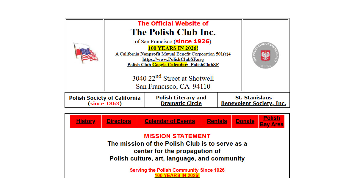 The Polish Club Inc. of San Francisco