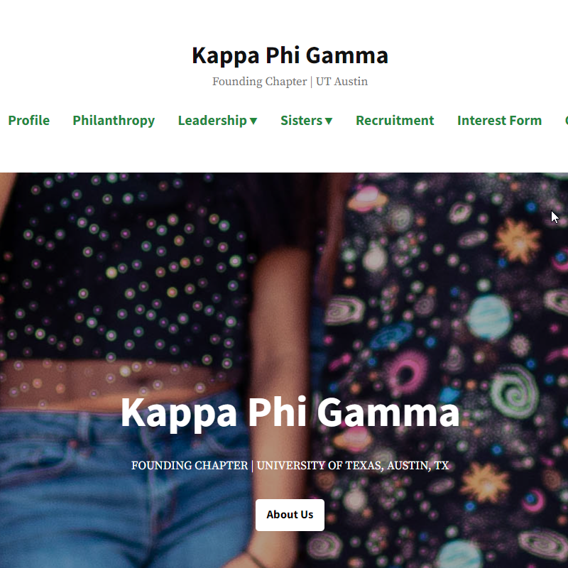 UT Austin Kappa Phi Gamma