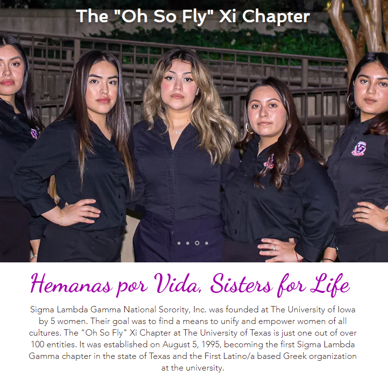 UT Austin Sigma Lambda Gamma