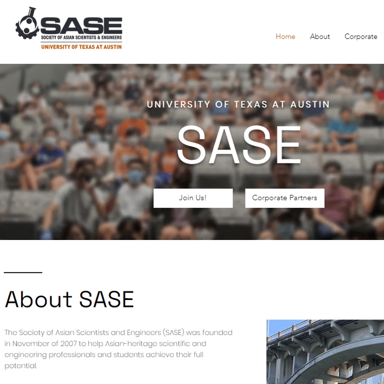 UT Austin Society of Asian Scientists and Engineers cover image