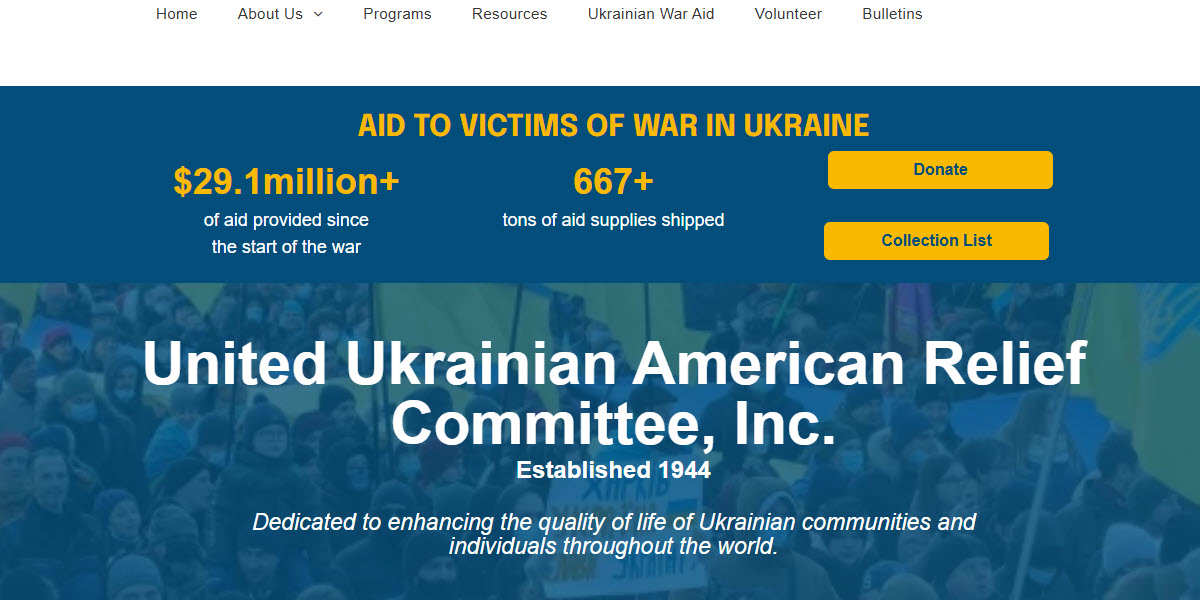 United Ukrainian American Relief Committee, Inc. cover image