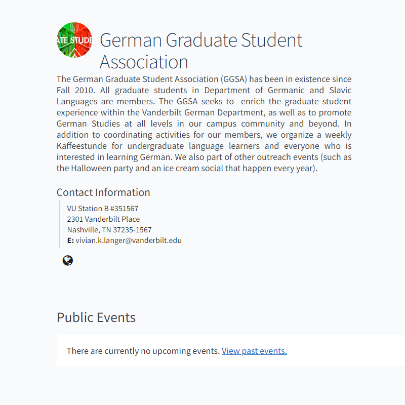 Vanderbilt German Graduate Student Association