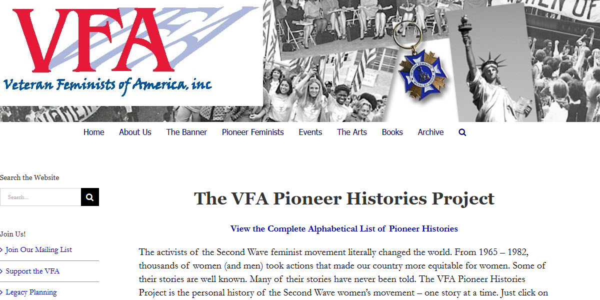 Veteran Feminists of America -  industry in Fairfield CT