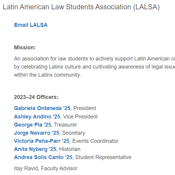 Villanova Latin American Law Students Association