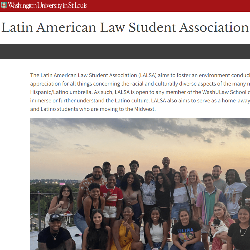 WashULaw Latin American Law Student Association