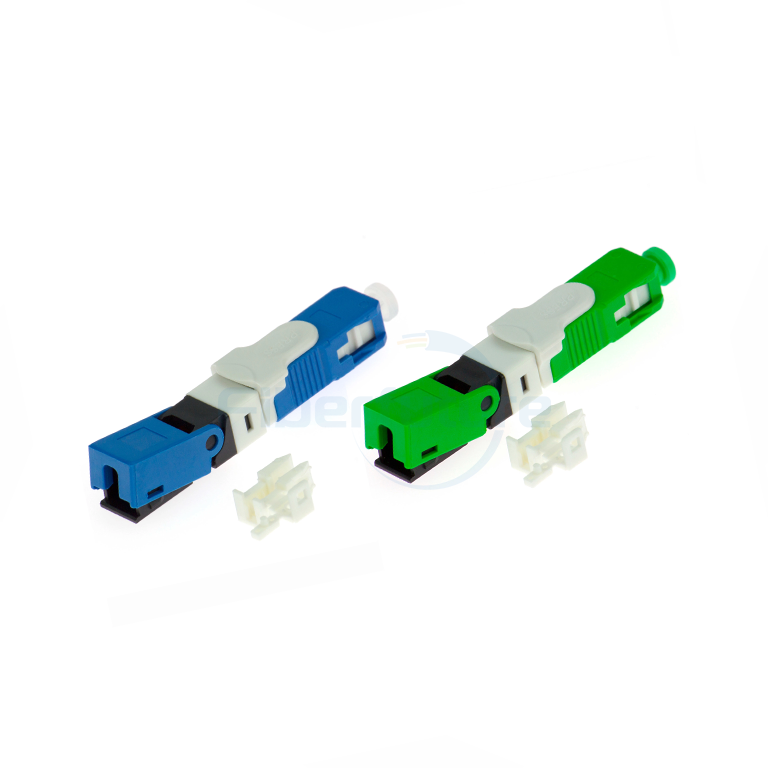 Green Blue SC Fast Connector Field Assembly 