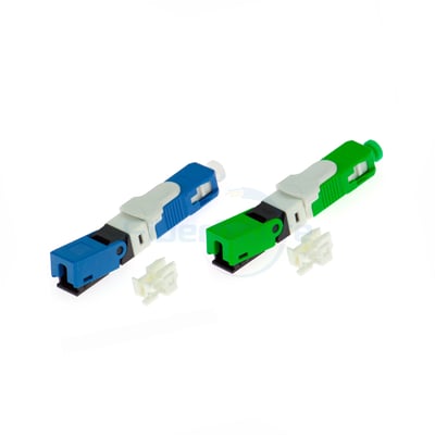 Green Blue ESC250 SC Fast Connector Field Assembly Optical Connector