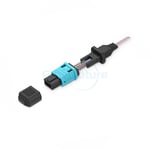 OM3/OM4 Multimode Field Assembly Splice-on MPO Female Connector Flat Ribbon Type