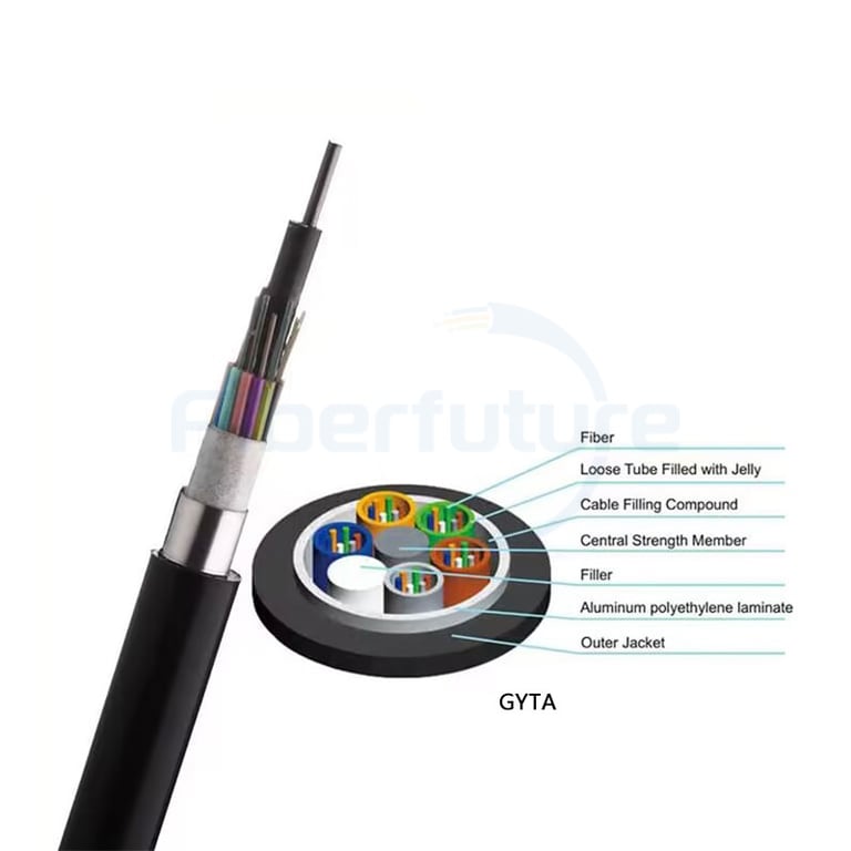 APL Armored Stranded Loose Tube Optical Fiber Cable GYTA 