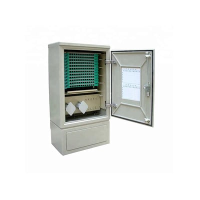 FTTx Fiber Optic Cabinet , Outdoor Optical Distribution Cabinet