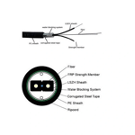 H Type GJXFHA FTTH Duct Drop Cable