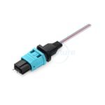 Flat Ribbon MPO Male Connector OM3/OM4 Multimode Field Assembly Splice-On
